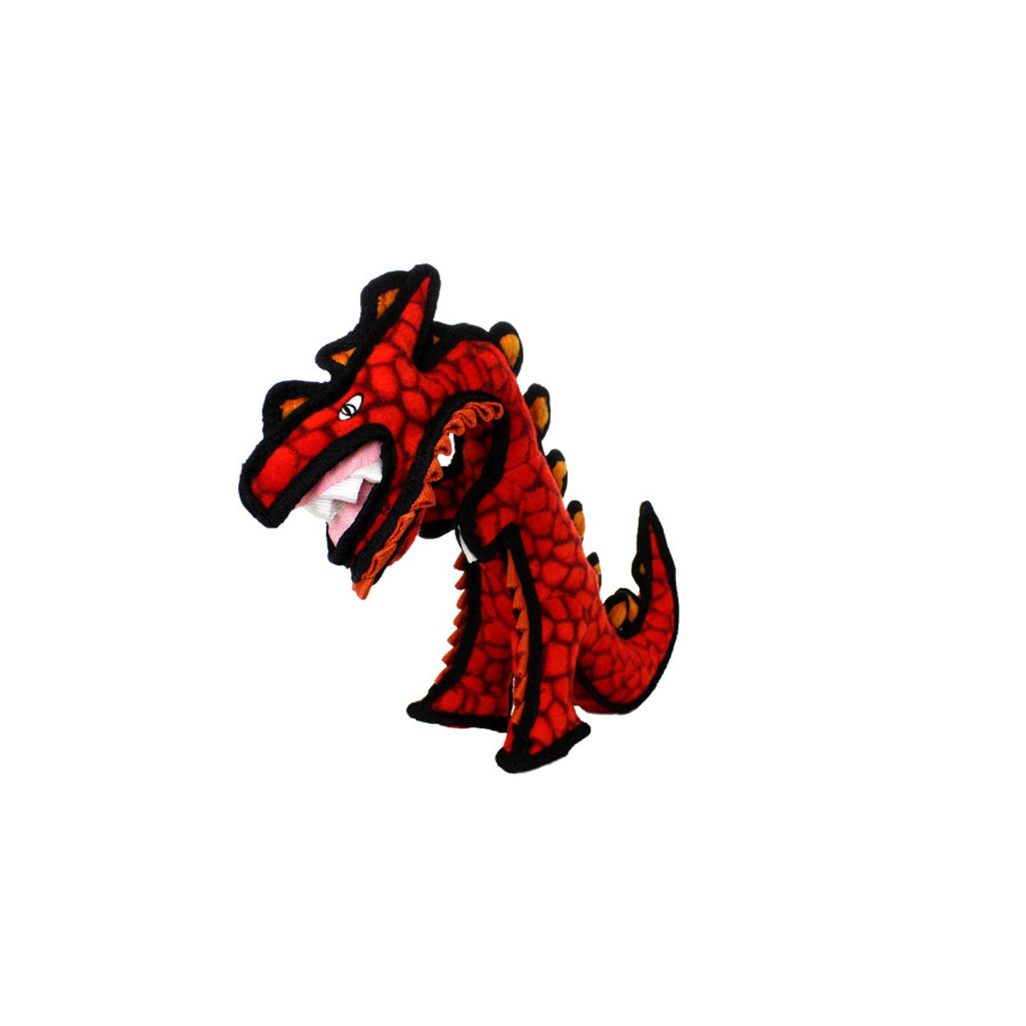 Tuffy Dinosaur Destructosaurus Durable Dog Toy Red, 1ea/16 in, Junior