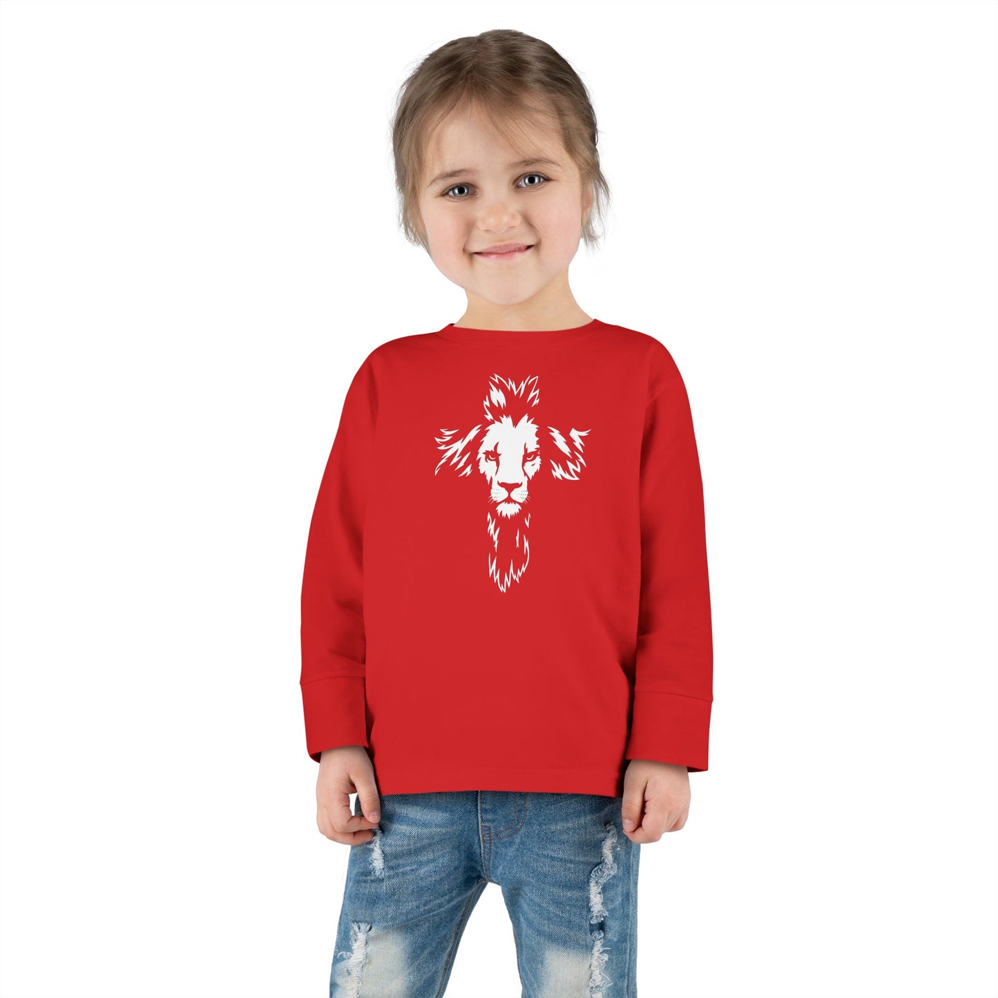 Lion Cross Toddler Long Sleeve Tee
