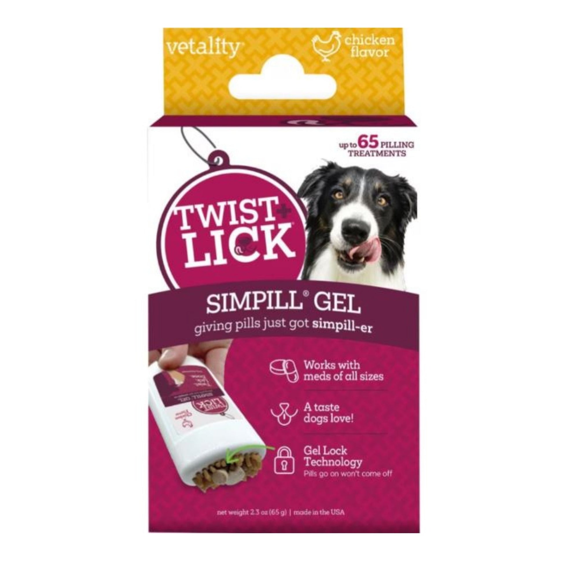 Vetality Twist & Lick Simpill Chicken 2.3oz.