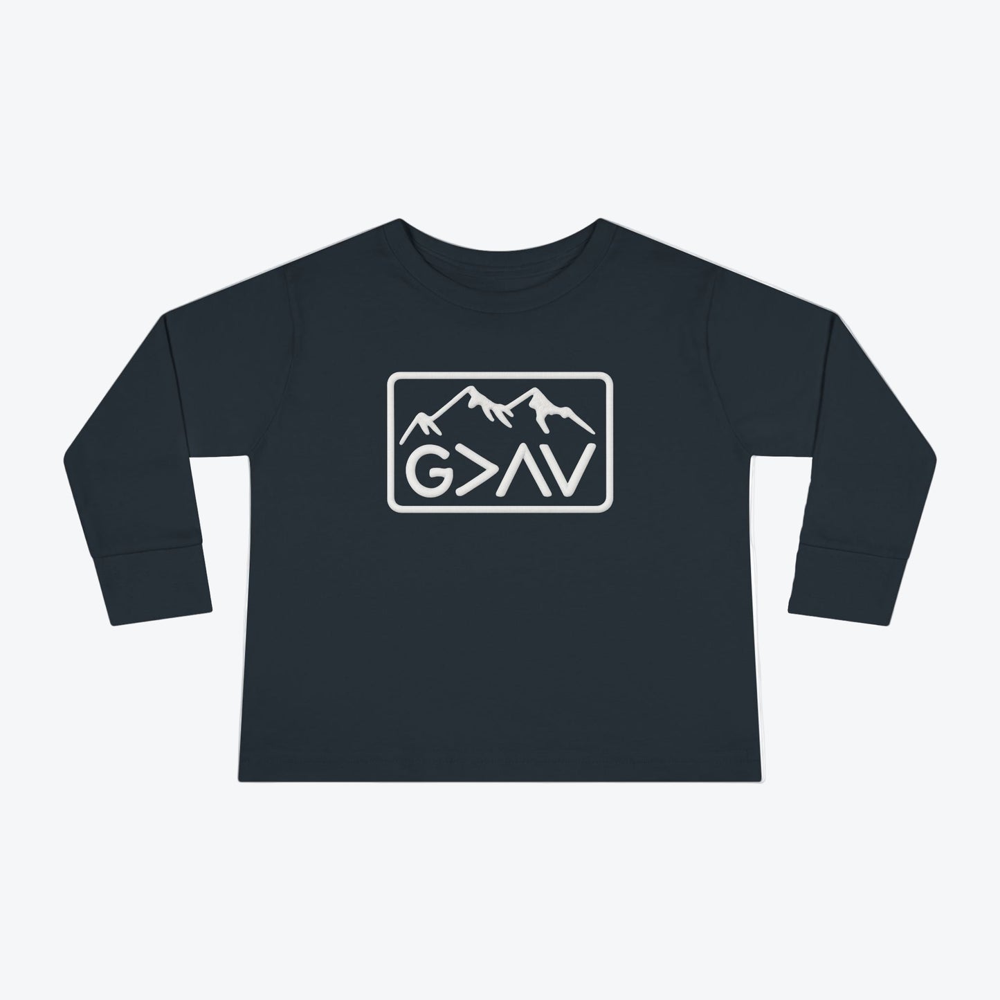 God > Highs & Lows Toddler Long Sleeve Tee