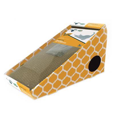 Ourpets Cosmic Alpine Cat Scratcher Scratching Pad Brown, Yellow 1Ea