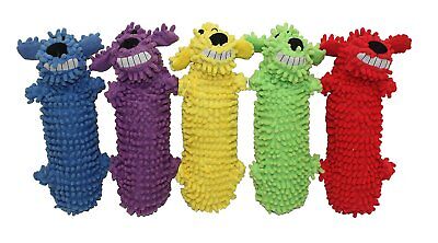 Multipet Loofa Floppy Water Bottle Buddies Dog Toy Assorted 11 in
