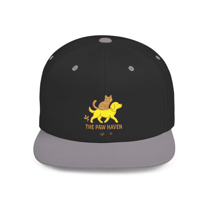 The Paw Haven Flat Bill Snapback Hat