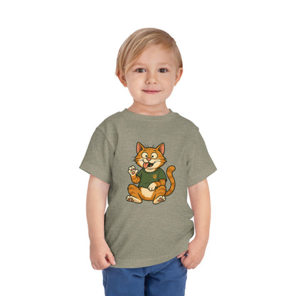 Goofy Cat Toddler Tee