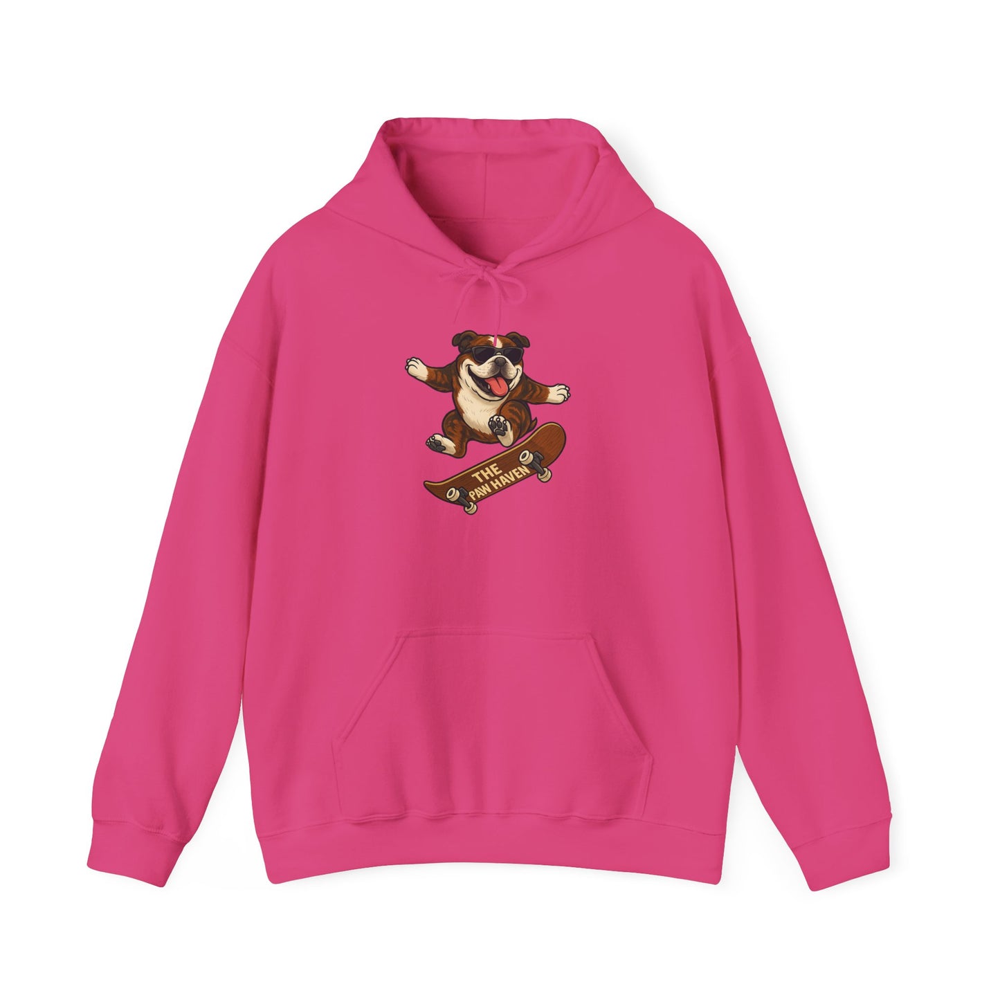 Skateboarding Bulldog Hoodie Sweatshirt