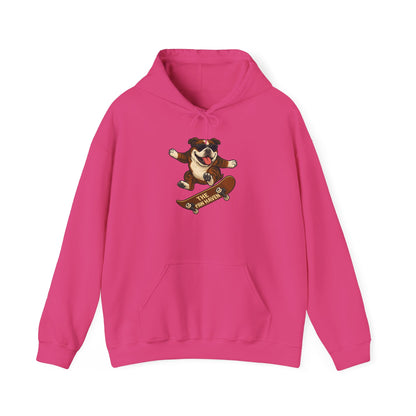Skateboarding Bulldog Hoodie Sweatshirt