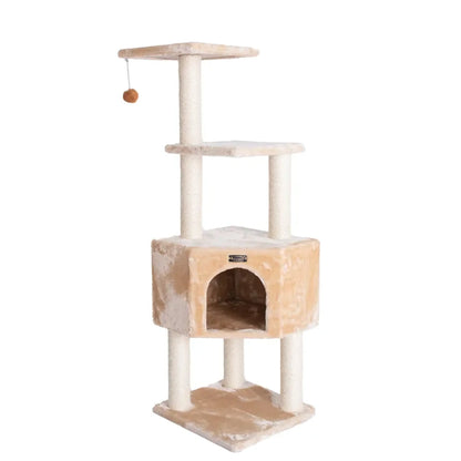 Real Wood 3 Levels Cat Tower