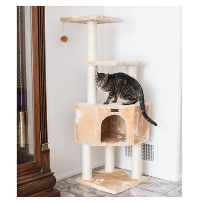 Real Wood 3 Levels Cat Tower