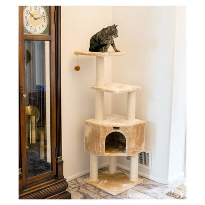 Real Wood 3 Levels Cat Tower