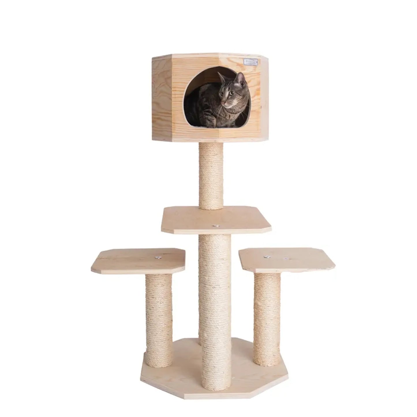 Solid Wood Cat Tree