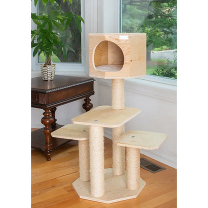 Solid Wood Cat Tree