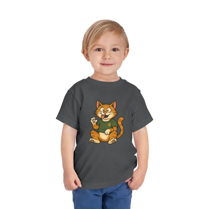 Goofy Cat Toddler Tee