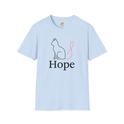 Hope Cat Breast Cancer awareness  T-Shirt