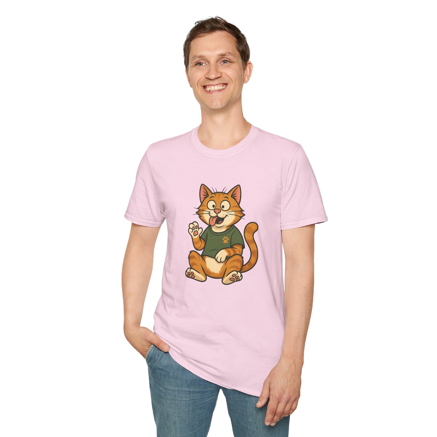 Goofy Cat T-Shirt