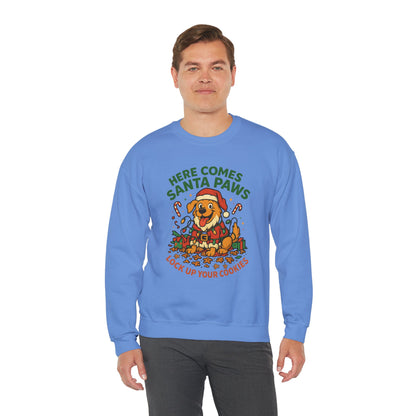 Here Comes Santa Paws Holiday Crewneck