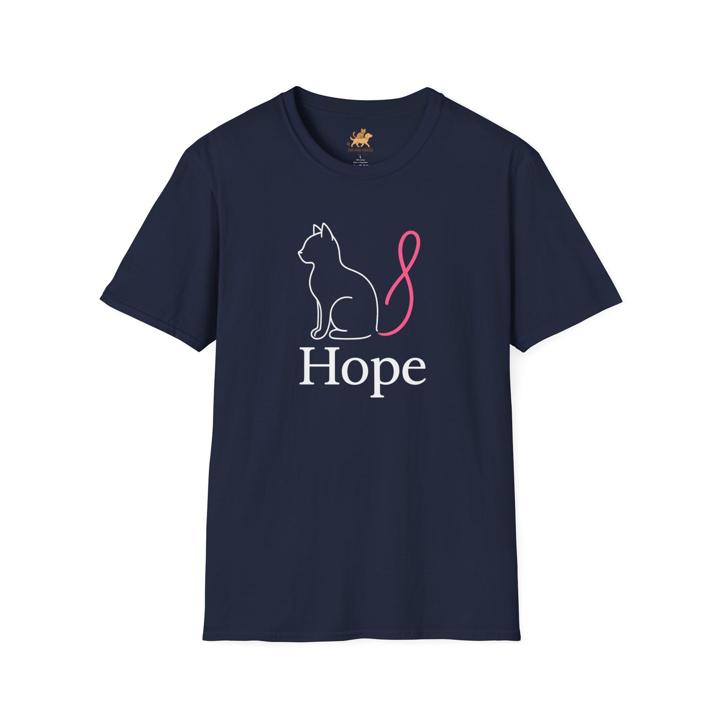 Hope Cat Breast Cancer awareness  T-Shirt