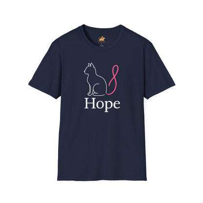 Hope Cat Breast Cancer awareness  T-Shirt