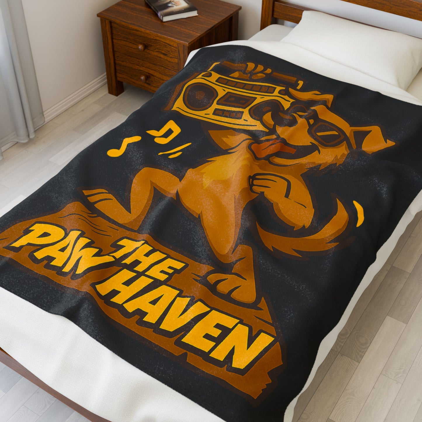 Break Dancing Dog Blanket