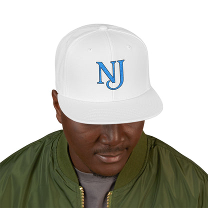 NJ Embroidered Snapback Hat