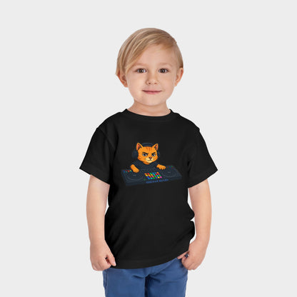 DJ Cat Toddler Tee