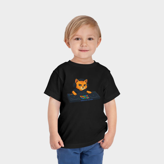 DJ Cat Toddler Tee