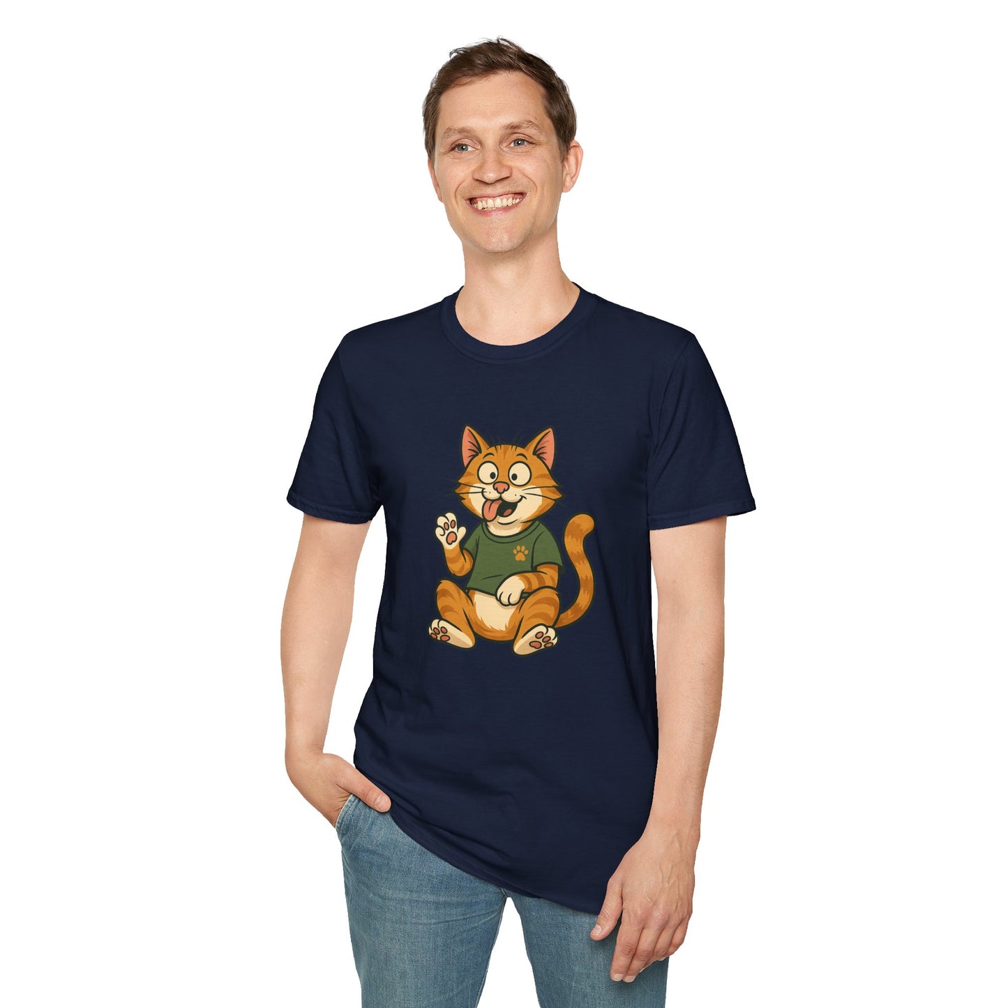 Goofy Cat T-Shirt