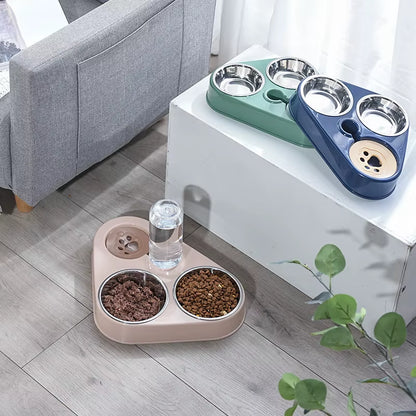 Pawmate Duoflow Feeder – Spill-Free Feeding & Hydration Station for Pets