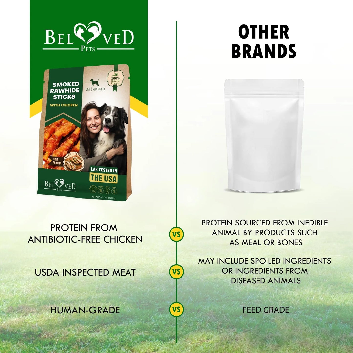 Dog Smoked Rawhide Sticks Wrapped Chicken