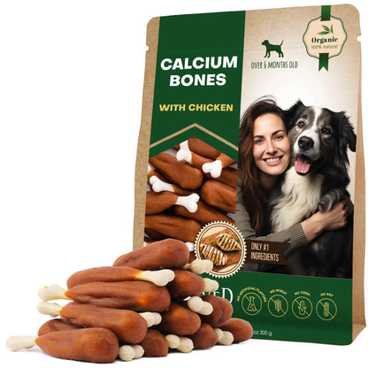 Dog Calcium Bones Wrapped Chicken & Rawhide