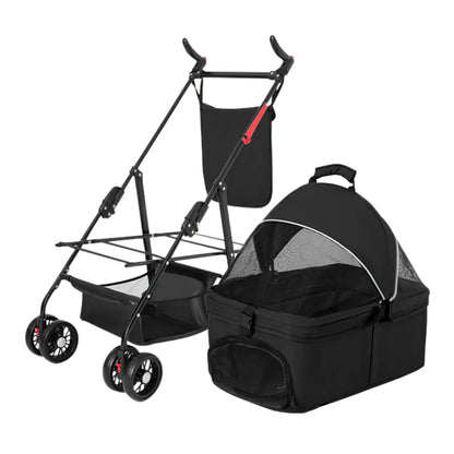Pet Stroller Foldable Carrier Strolling Cart Travel