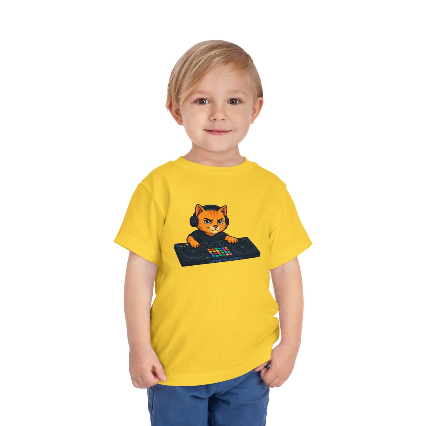 DJ Cat Toddler Tee