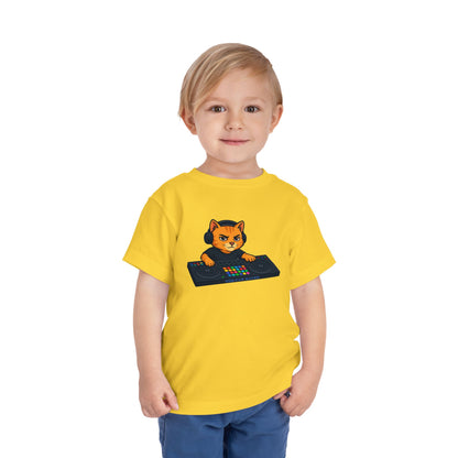 DJ Cat Toddler Tee