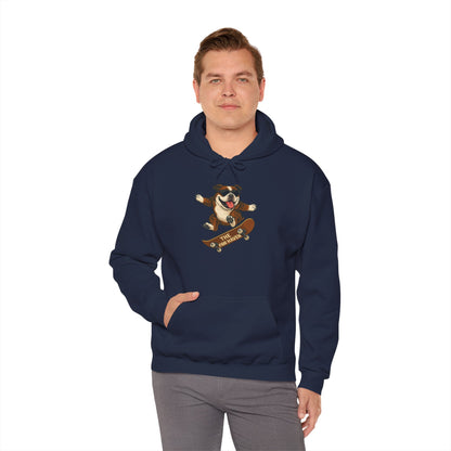 Skateboarding Bulldog Hoodie Sweatshirt