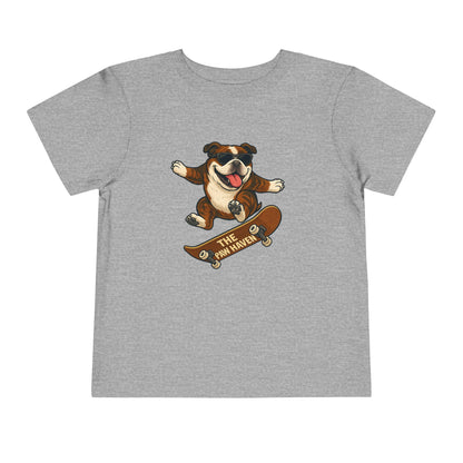 Skateboarding Dog Toddler Tee