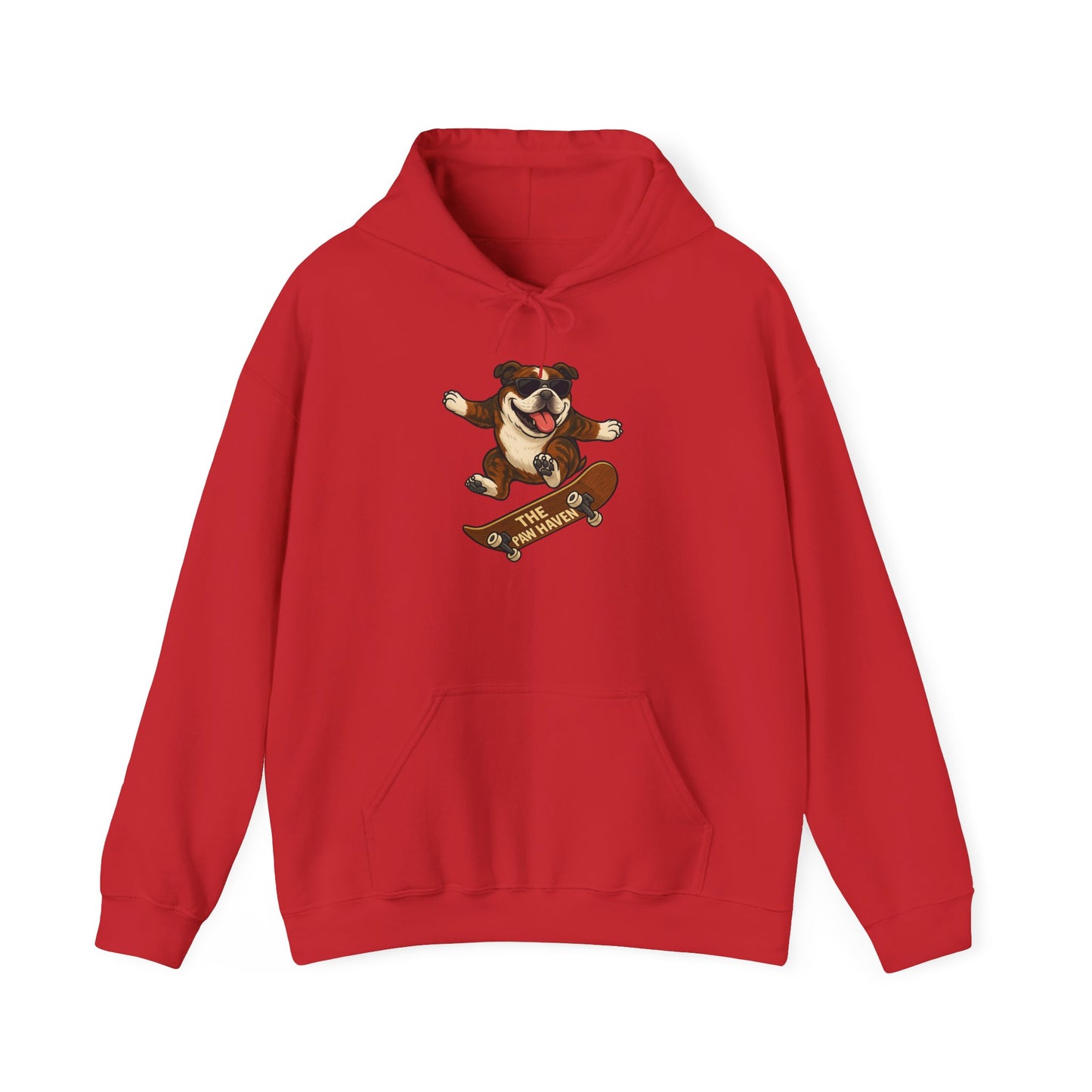 Skateboarding Bulldog Hoodie Sweatshirt