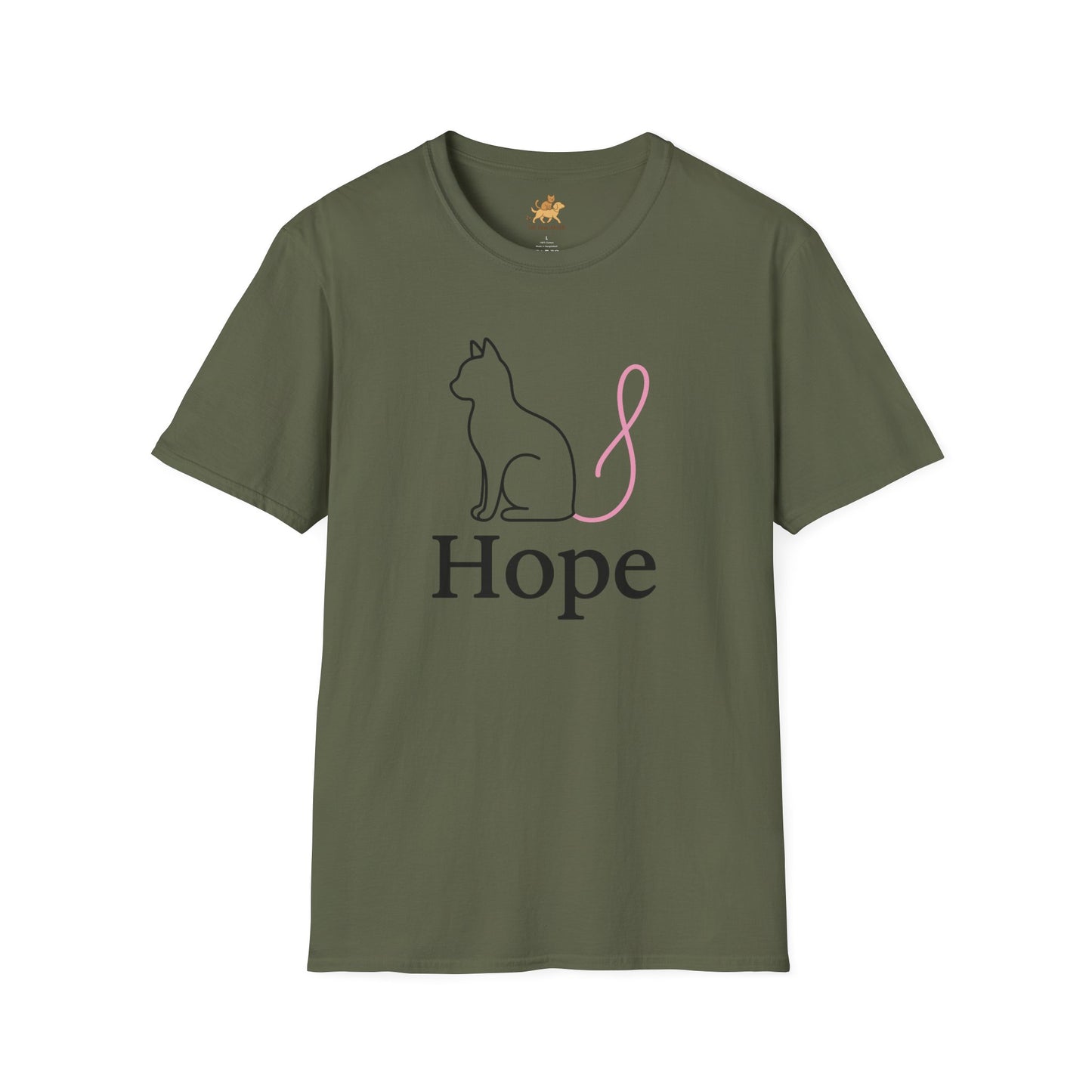 Hope Cat Breast Cancer awareness  T-Shirt