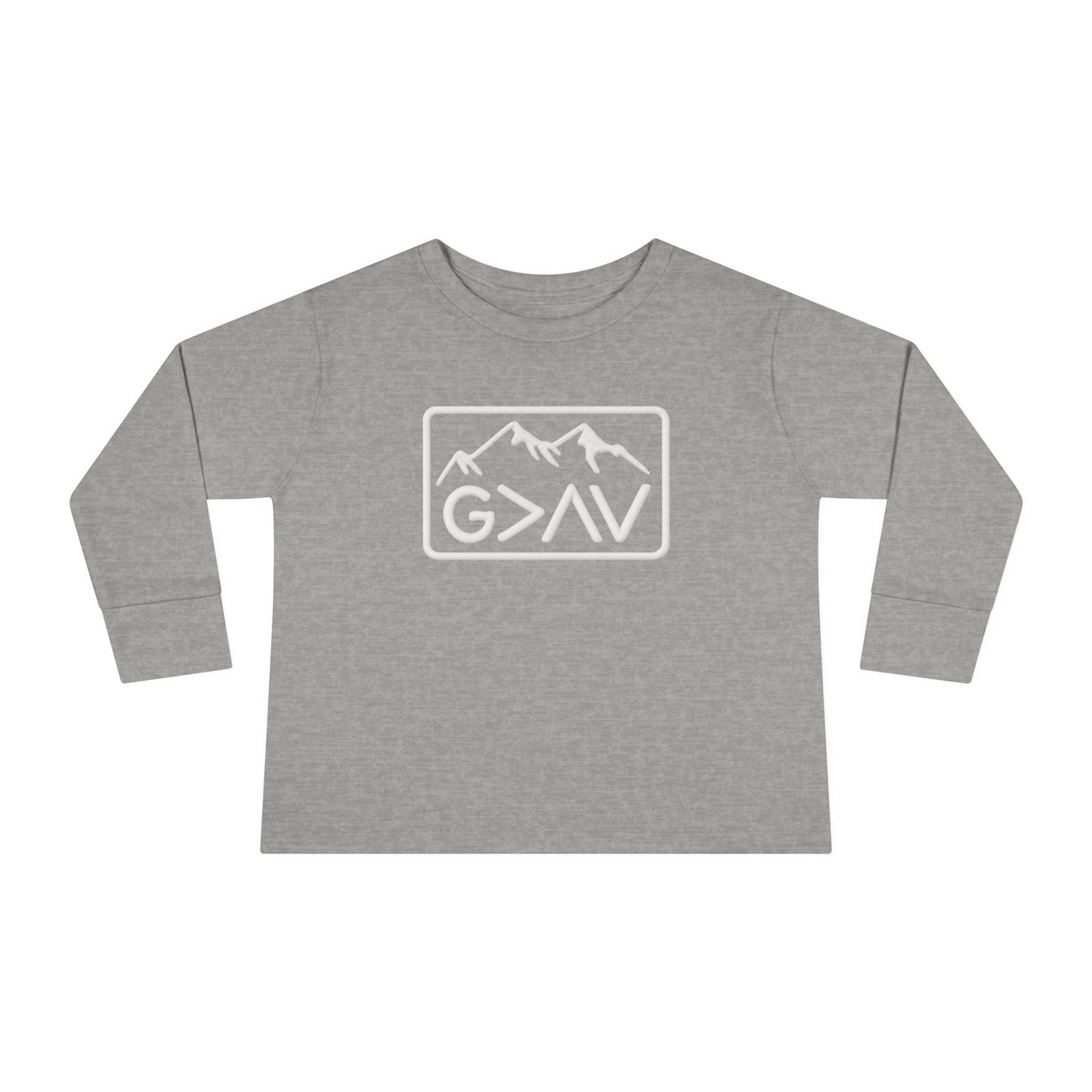 God > Highs & Lows Toddler Long Sleeve Tee