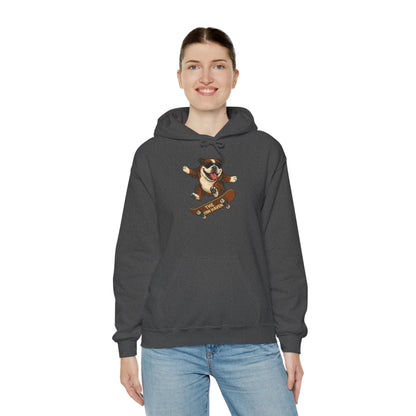 Skateboarding Bulldog Hoodie Sweatshirt