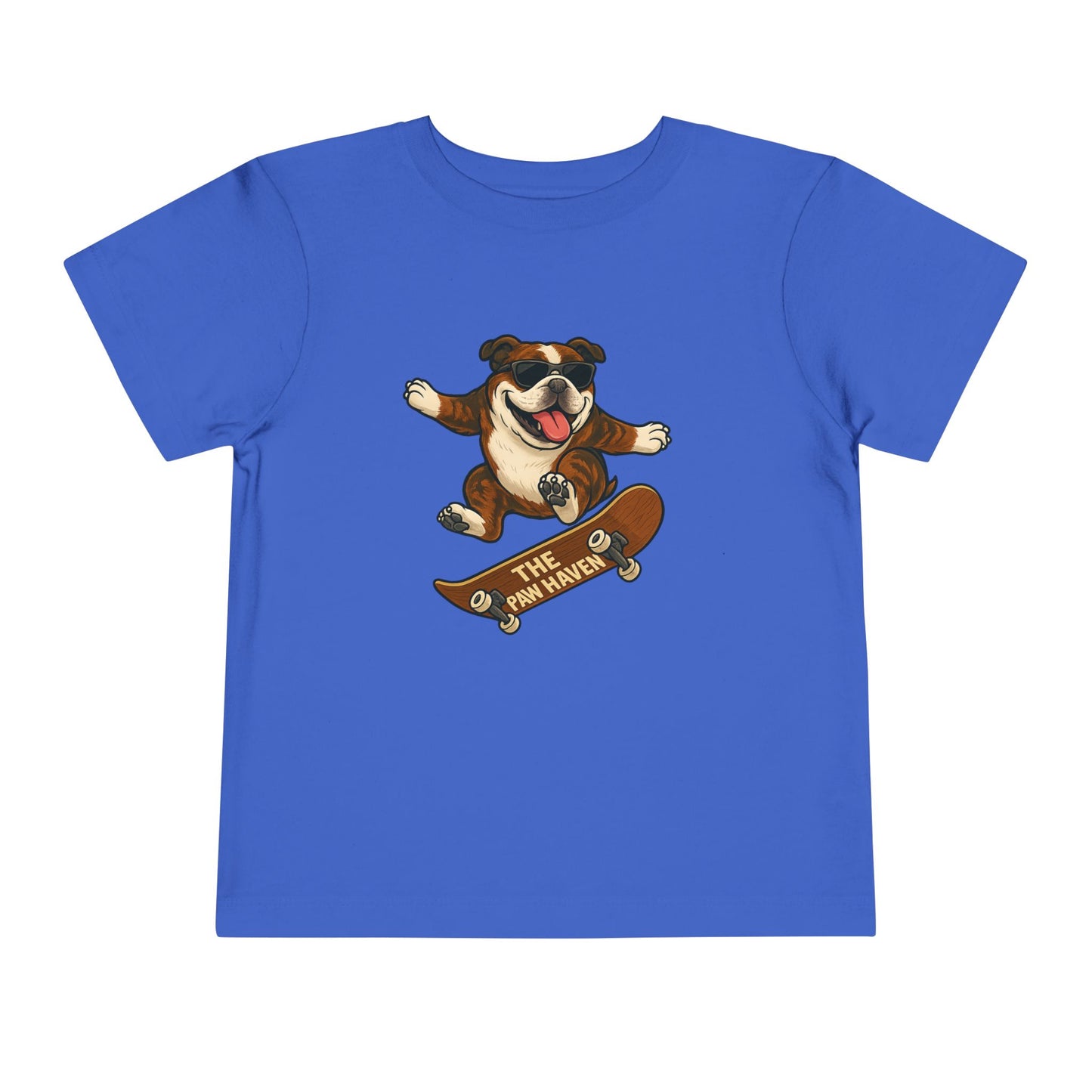 Skateboarding Dog Toddler Tee