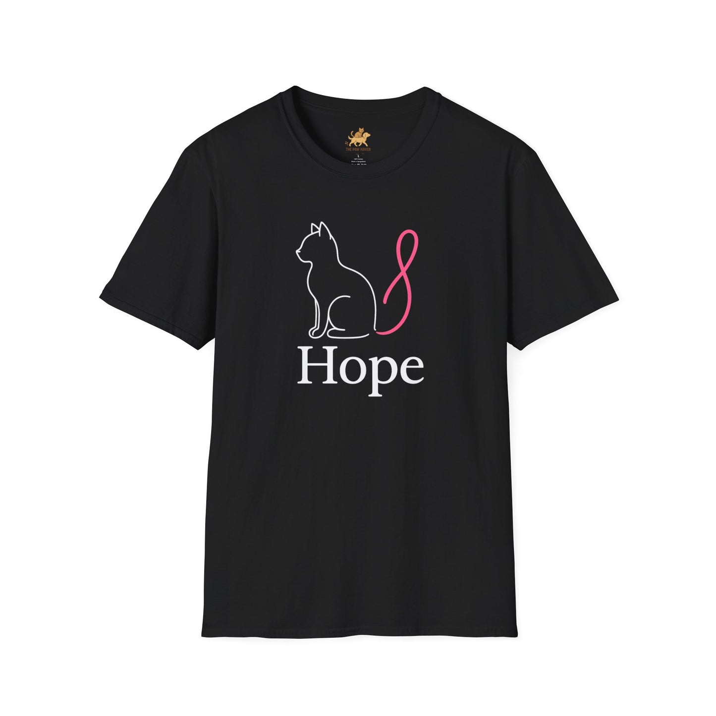 Hope Cat Breast Cancer awareness  T-Shirt