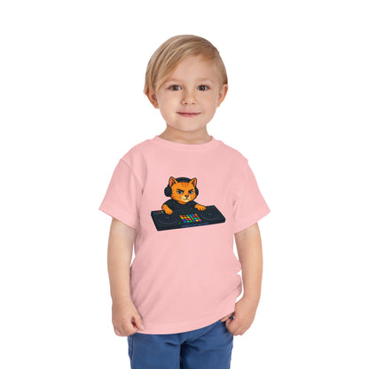DJ Cat Toddler Tee