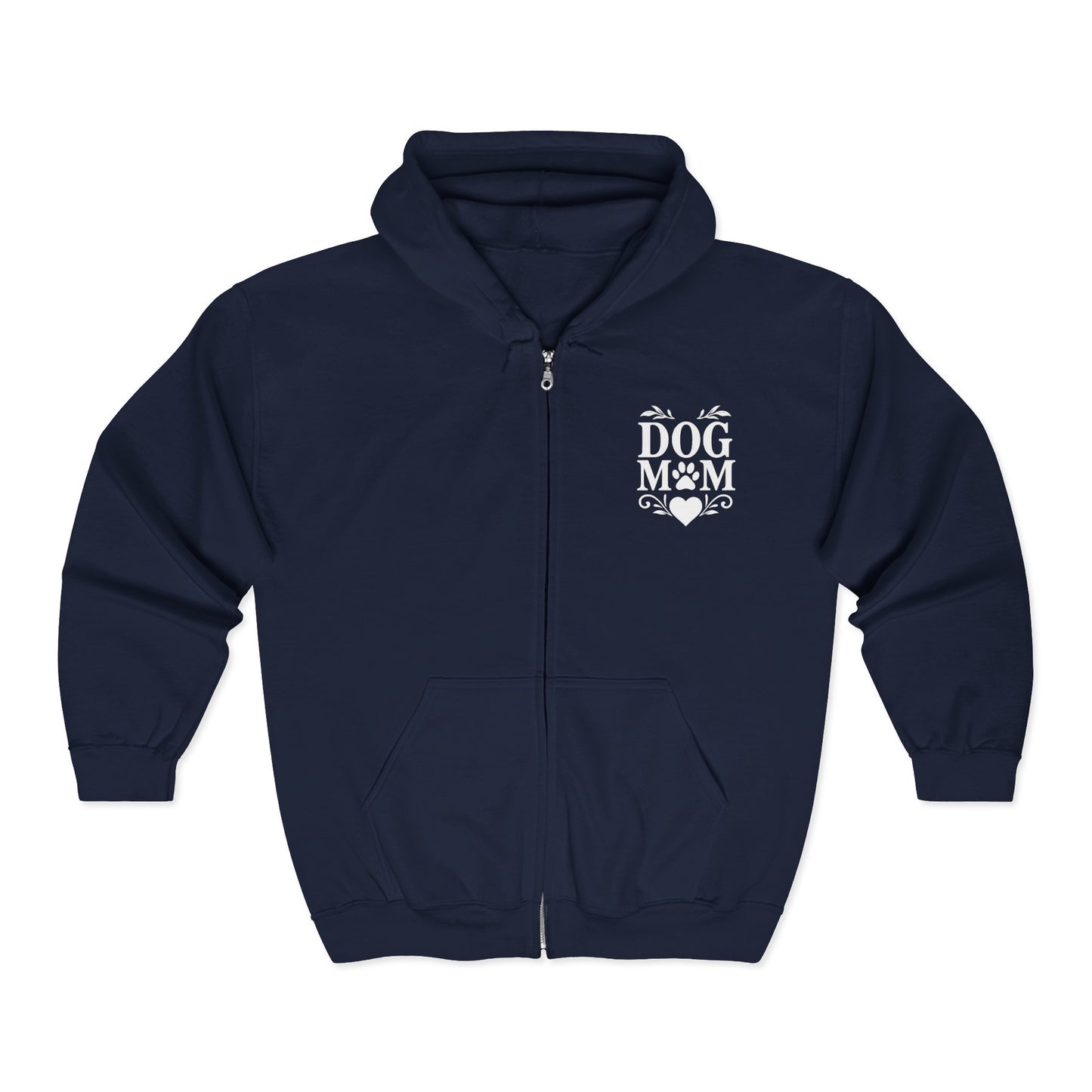 Dog Mom Full Zip Hoodie