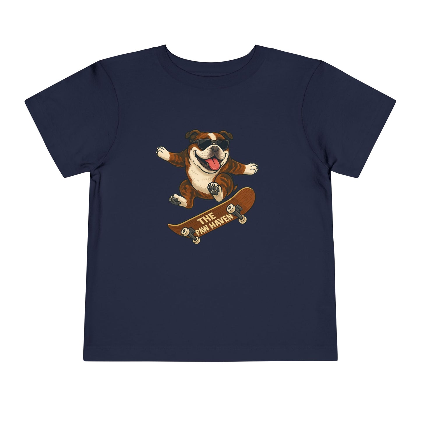 Skateboarding Dog Toddler Tee