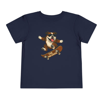 Skateboarding Dog Toddler Tee