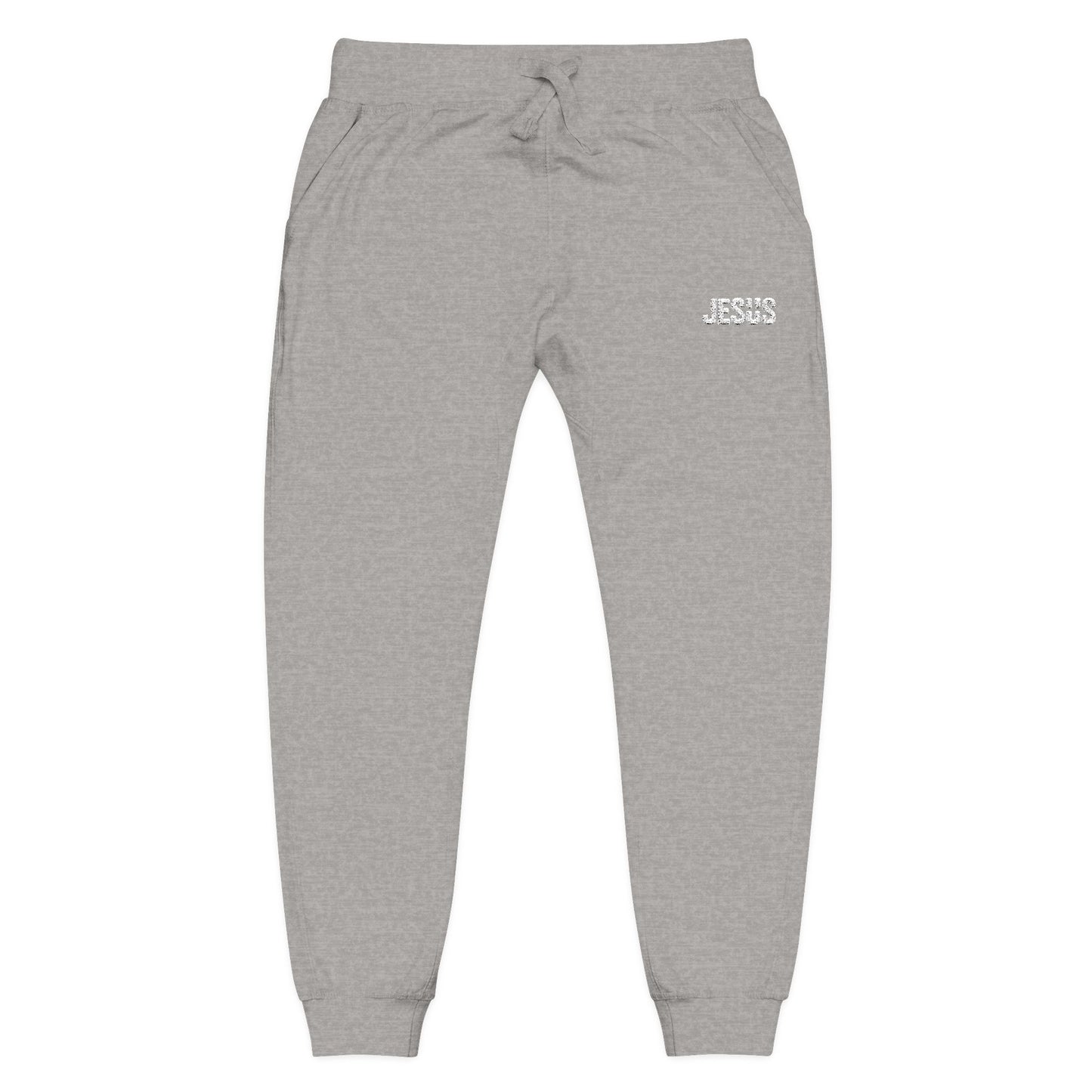 Jesus Embroidered Unisex Fleece Sweatpants