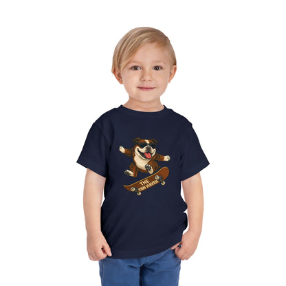Skateboarding Dog Toddler Tee