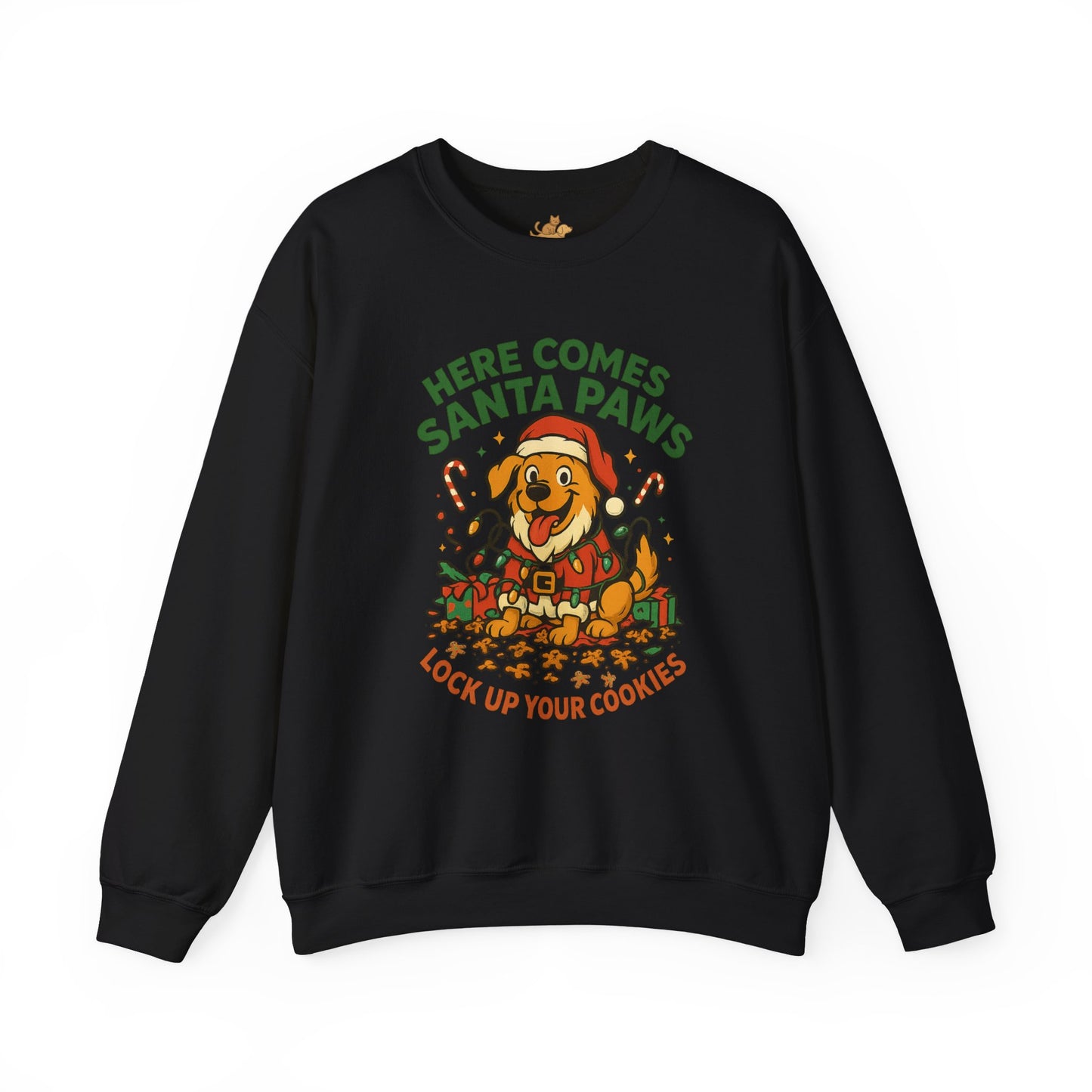 Here Comes Santa Paws Holiday Crewneck