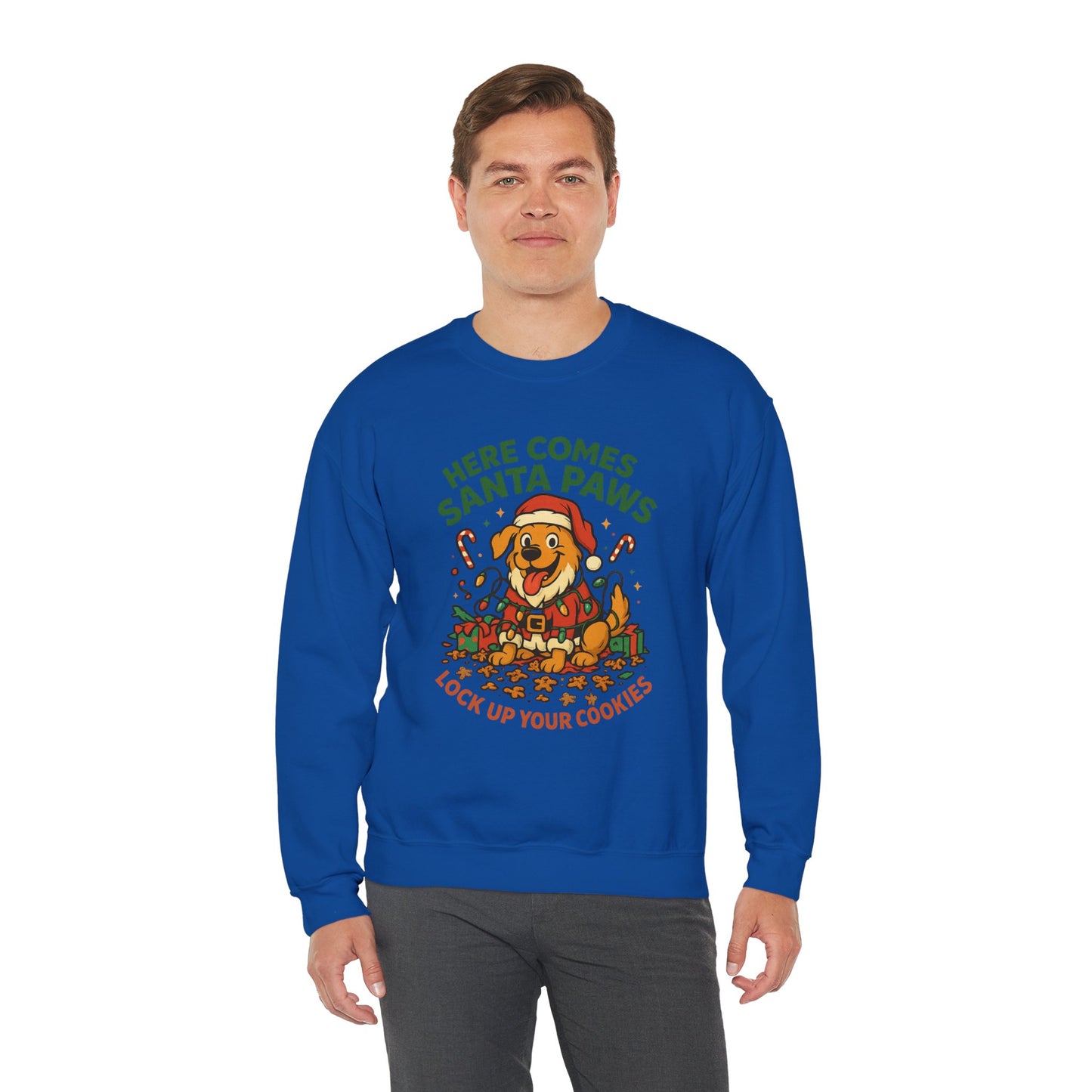 Here Comes Santa Paws Holiday Crewneck