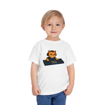 DJ Cat Toddler Tee