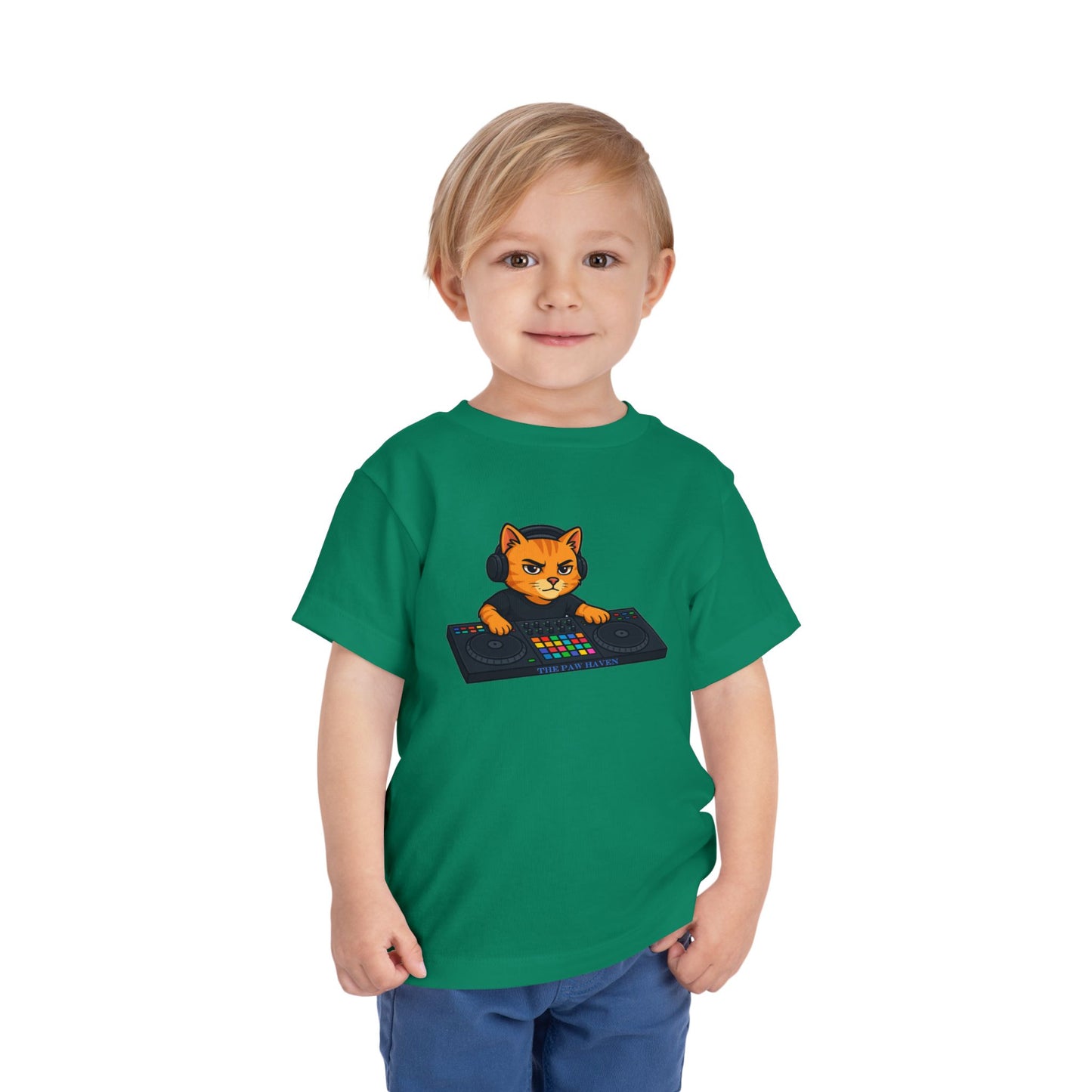 DJ Cat Toddler Tee
